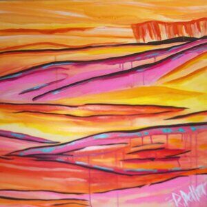 Original Painting By Artist Rachael Potter Titled "Desert Dreams"